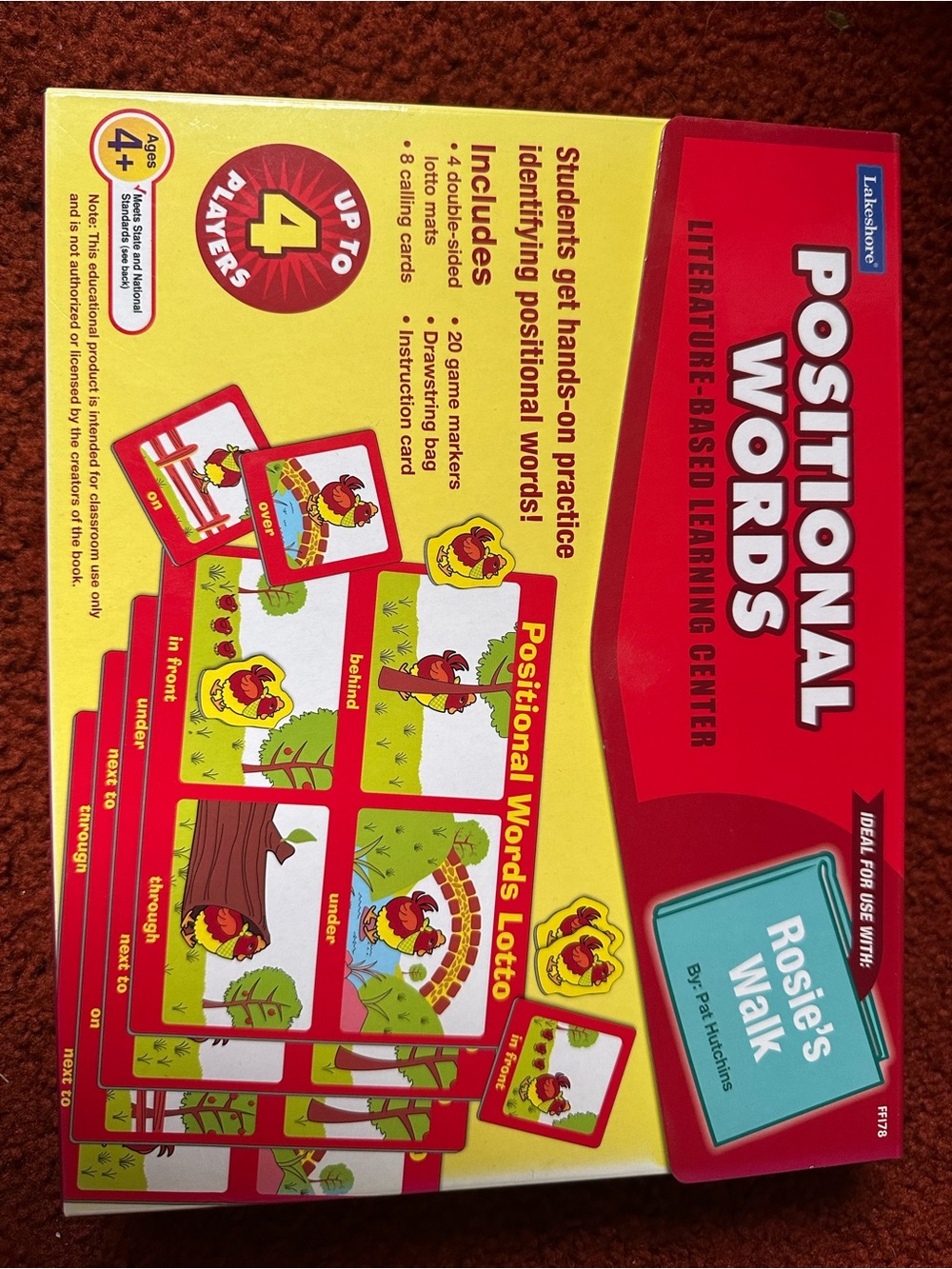 Lakeshore Positional Words Learning Center - Red and Yellow Educational Toy